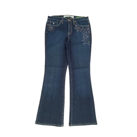 Jean Star Mercury Flare Women's size 8P Dark Wash Blue Denim Jeans - Picture 1 of 4